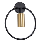 Arandela Aro Circular Spot Giratório 180° 28cm