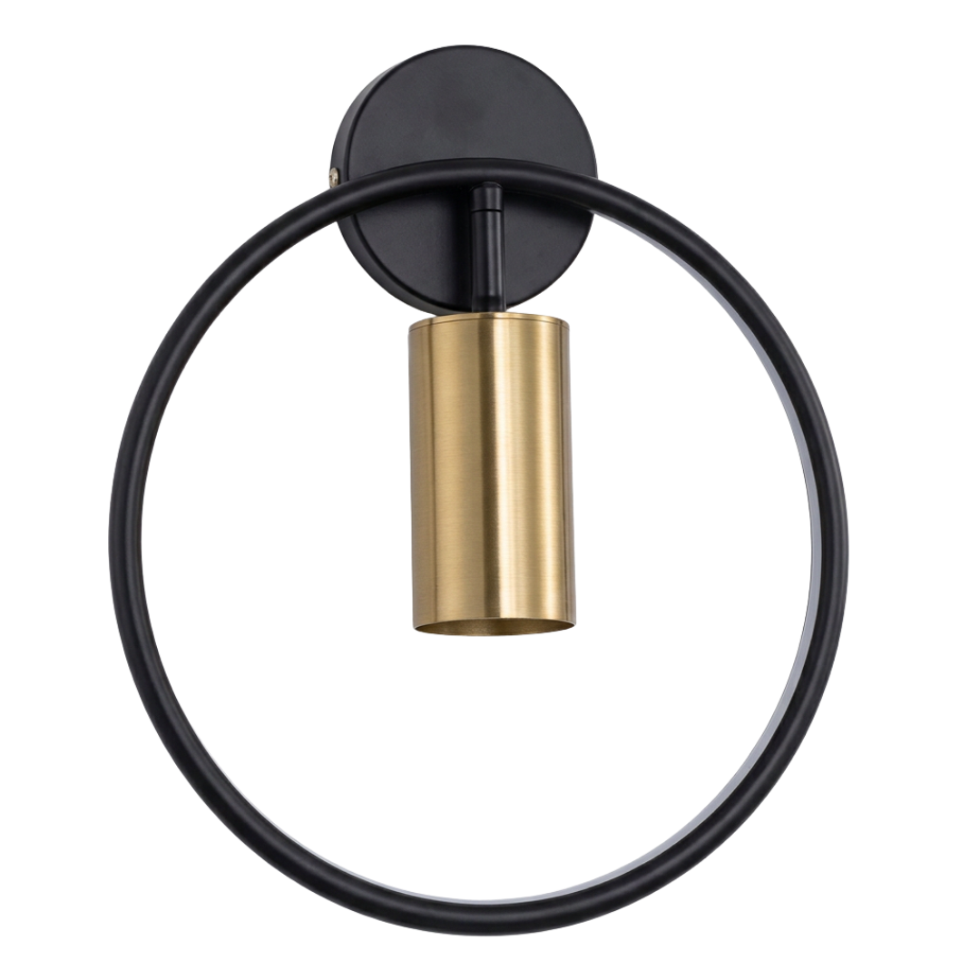 Arandela Aro Circular Spot Giratório 180° 28cm