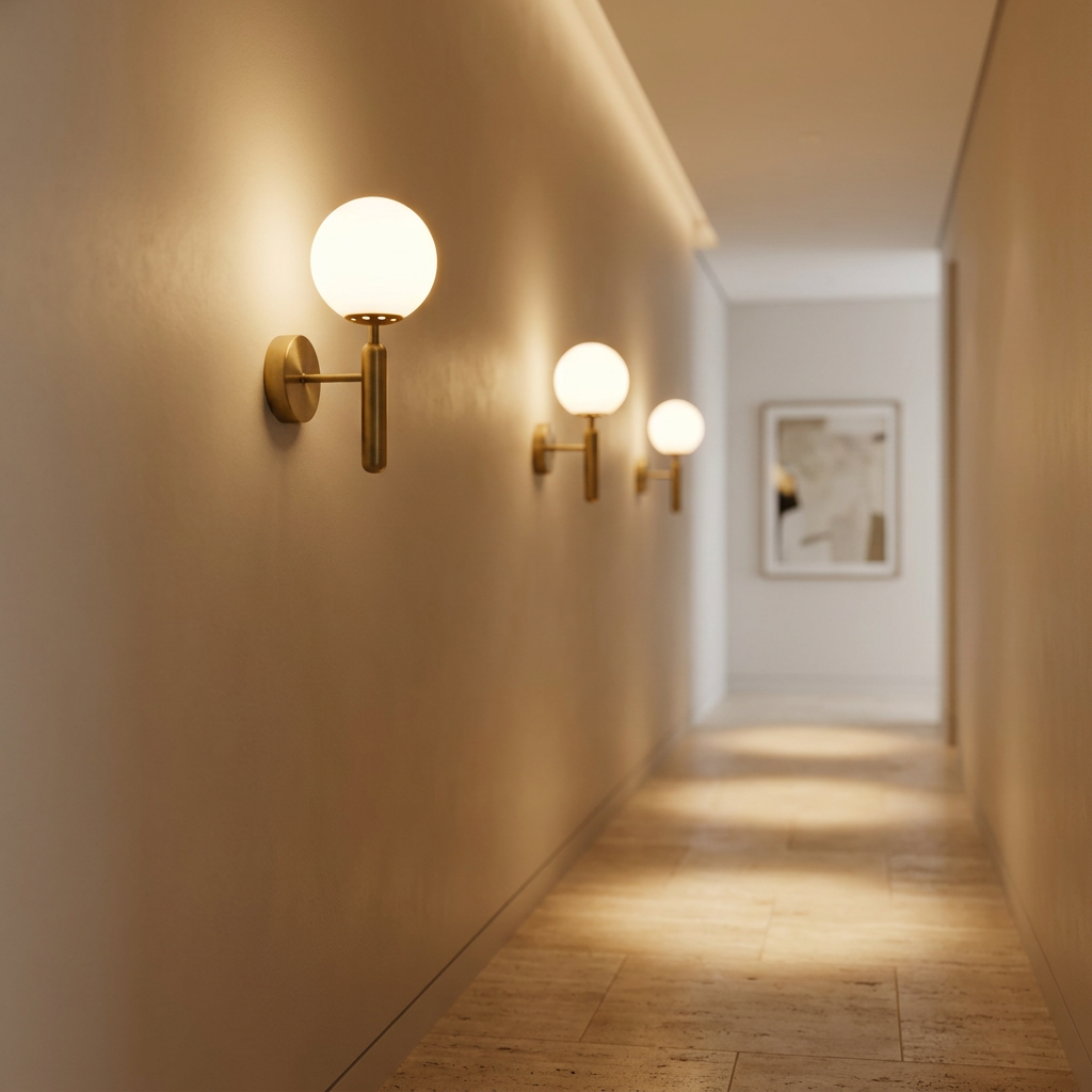 Arandela Globo Upward Wall Wash Aurum