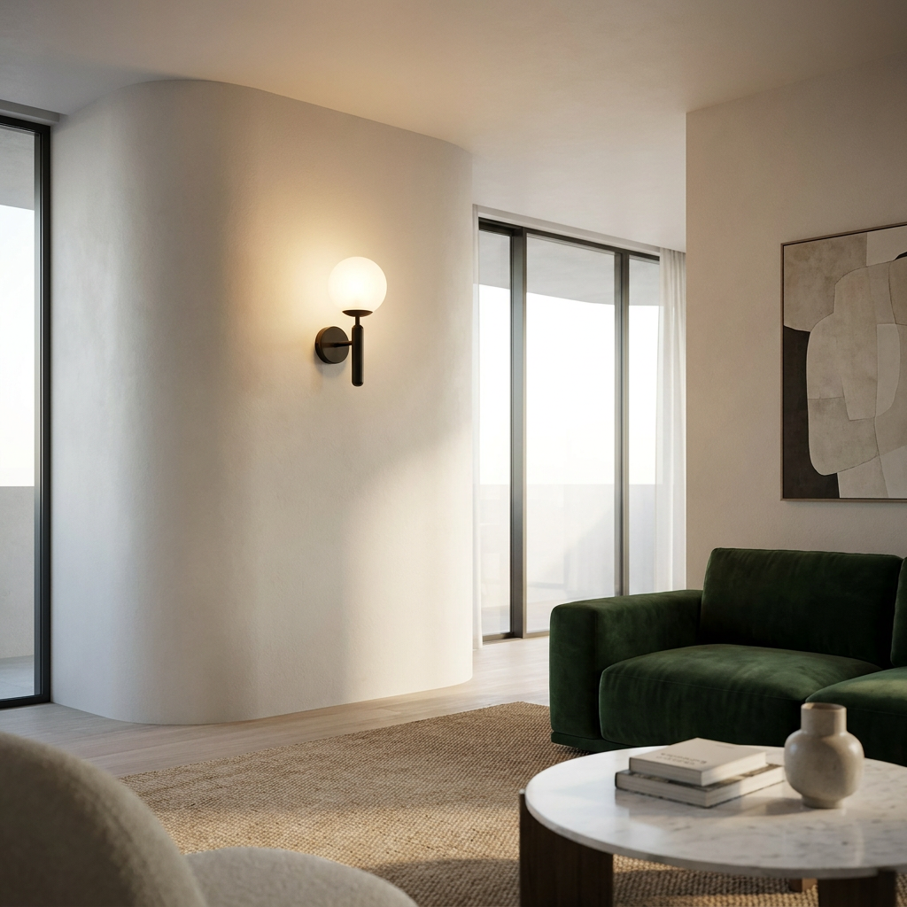 Arandela Globo Upward Wall Wash Aurum