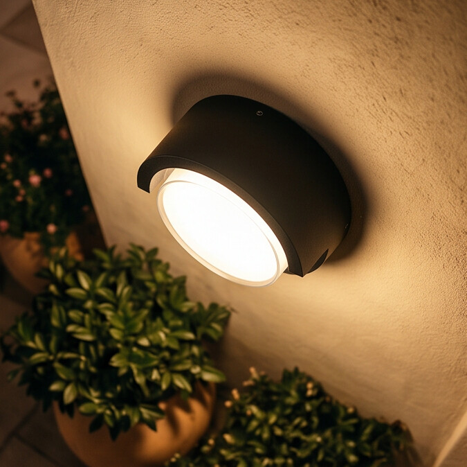 Arandela LED Moderna IP65 Quadrada e Redonda