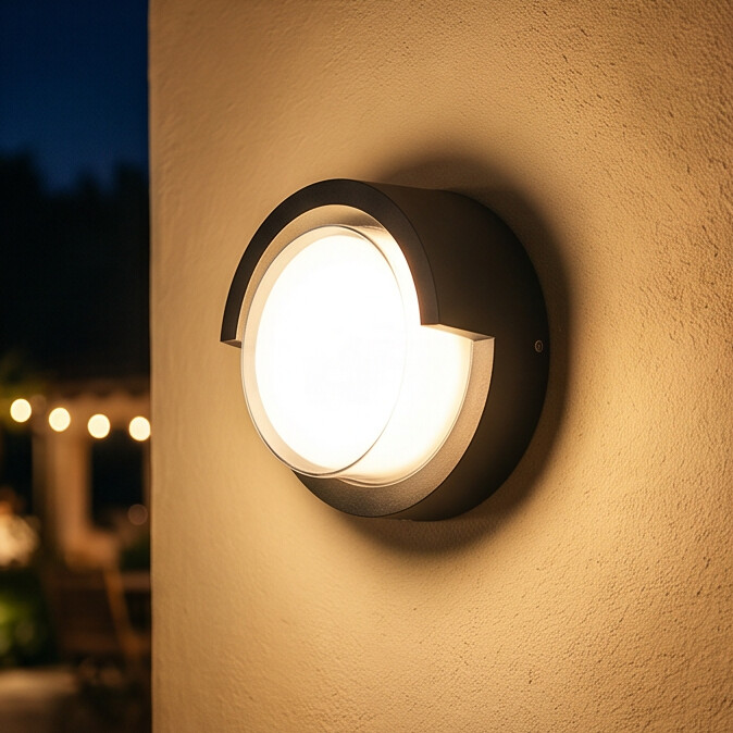 Arandela LED Moderna IP65 Quadrada e Redonda