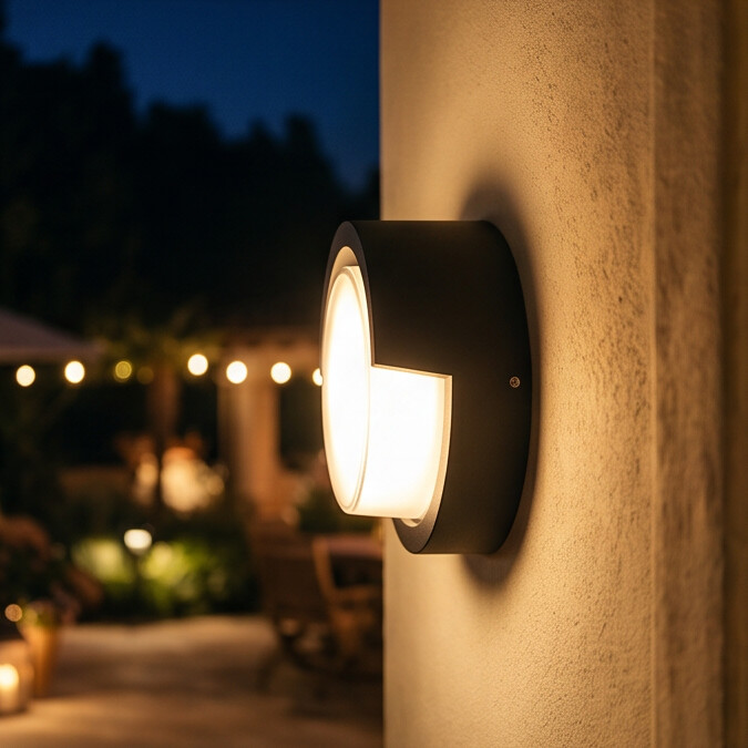 Arandela LED Moderna IP65 Quadrada e Redonda