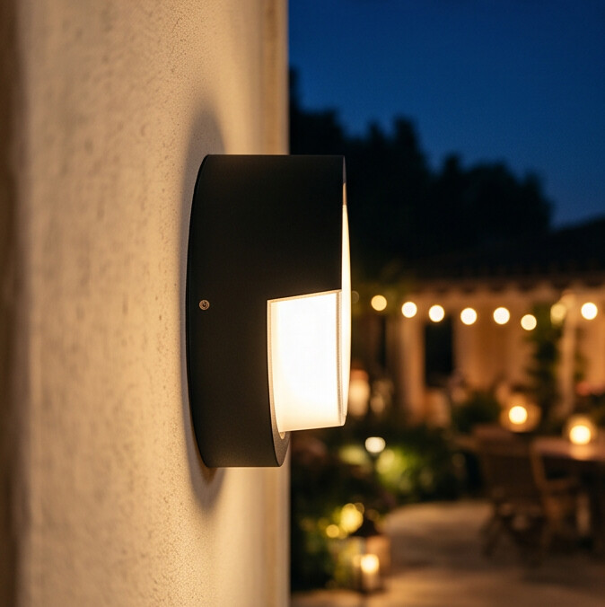 Arandela LED Moderna IP65 Quadrada e Redonda