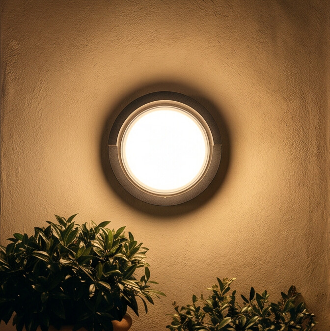 Arandela LED Moderna IP65 Quadrada e Redonda