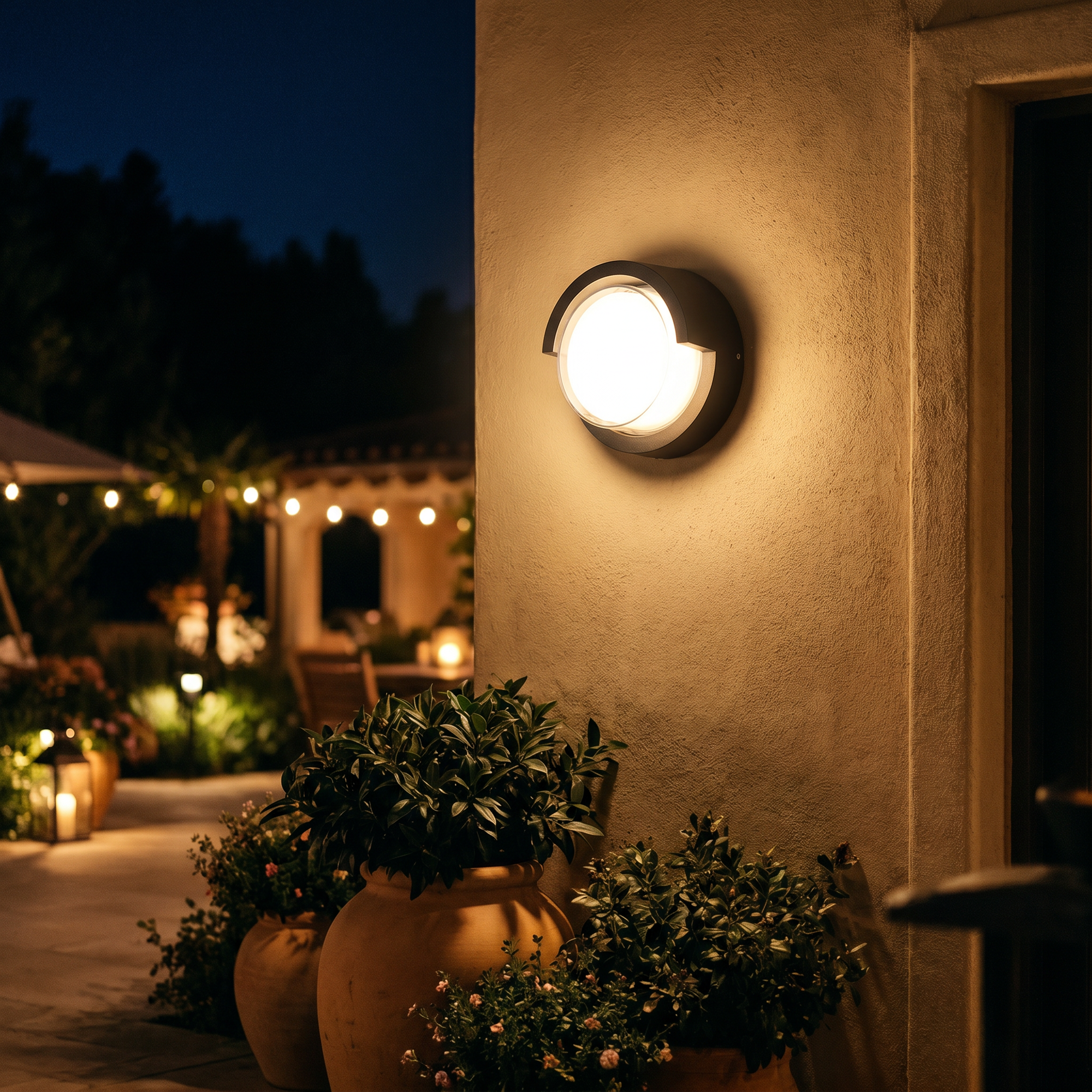 Arandela LED Moderna IP65 Quadrada e Redonda