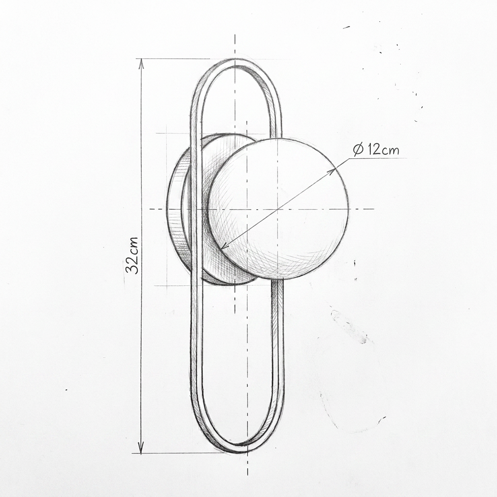 Arandela Oval Nórdica