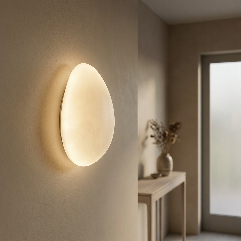 Arandela Pedra Orgânica Fosca LED 3 Temperaturas