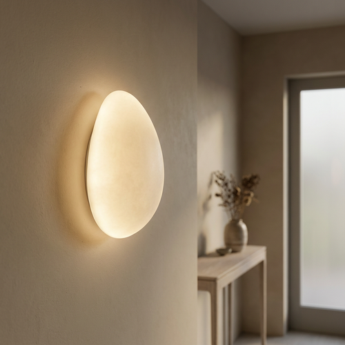 Arandela Pedra Orgânica Fosca LED 3 Temperaturas