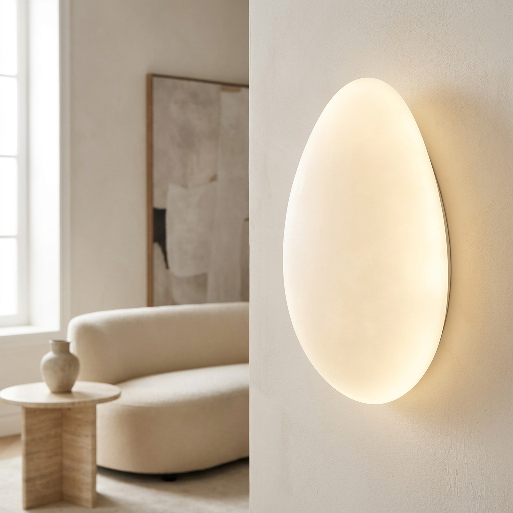Arandela Pedra Orgânica Fosca LED 3 Temperaturas
