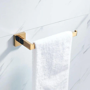 Toalheiro Luxo Conjunto Imperial - Acabamento Ouro Polido