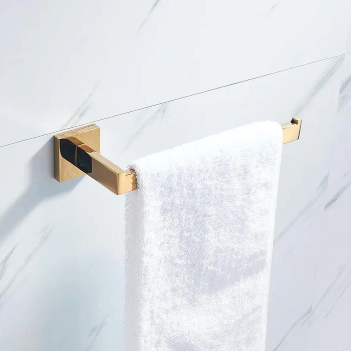 Toalheiro Luxo Conjunto Imperial - Acabamento Ouro Polido