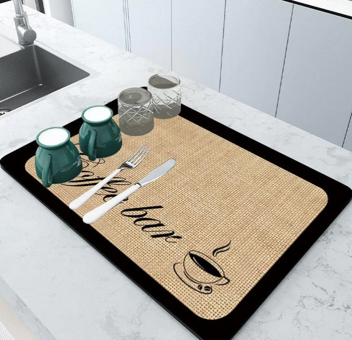 Tapete BlackStone – Secagem Rápida e Antiderrapante para Cozinha Elegante