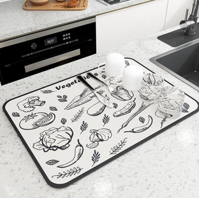 Tapete BlackStone – Secagem Rápida e Antiderrapante para Cozinha Elegante