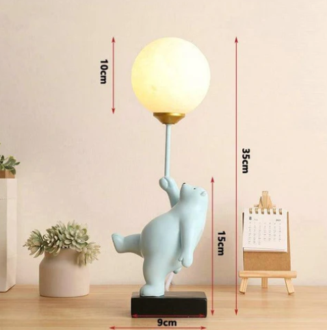 Luminária Urso Sonhador – Design Lúdico com Globo de Luz Decorativo
