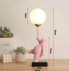 Luminária Urso Sonhador – Design Lúdico com Globo de Luz Decorativo