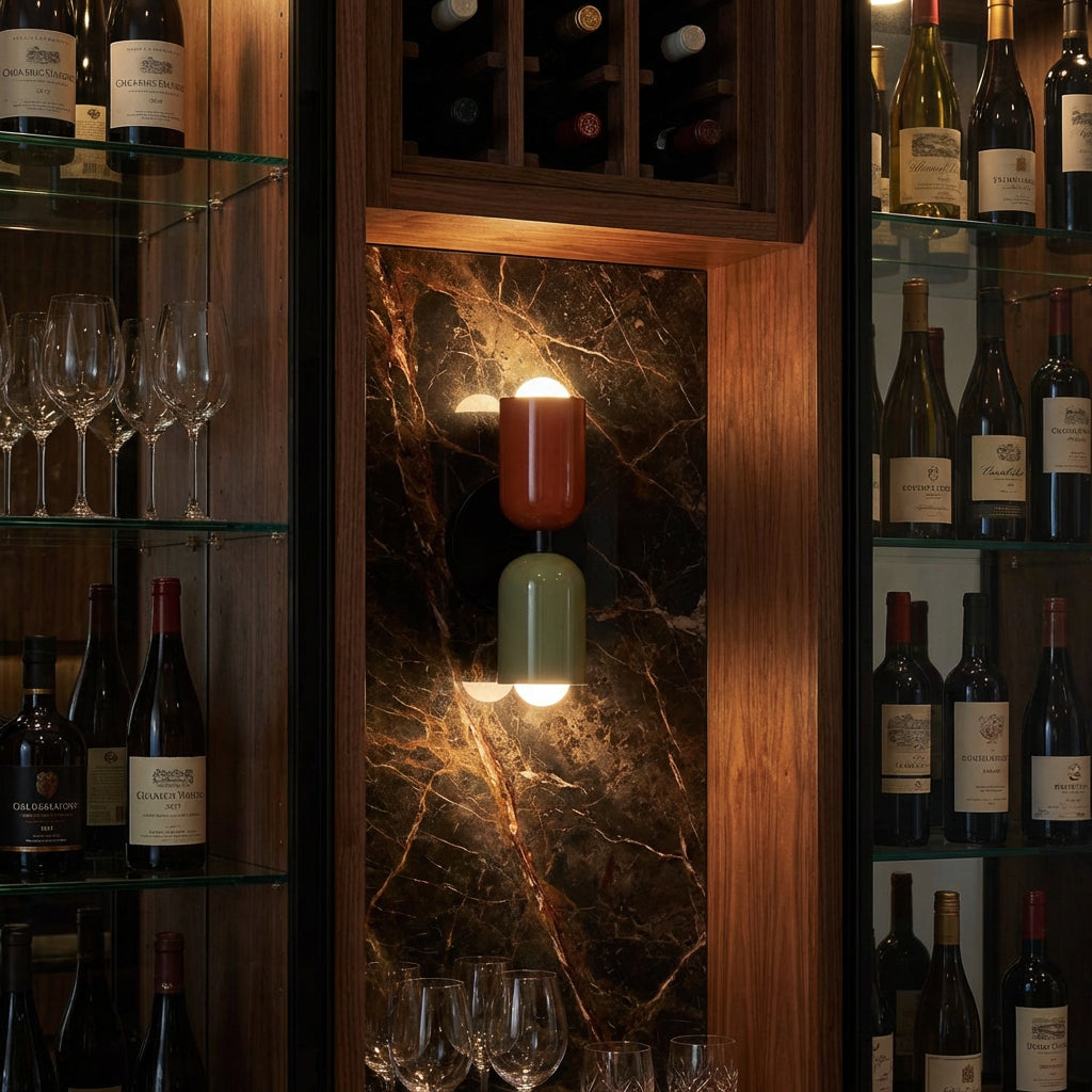 Arandela de Parede Interna Nórdica Bidirecional Alumínio Naval Miabeli