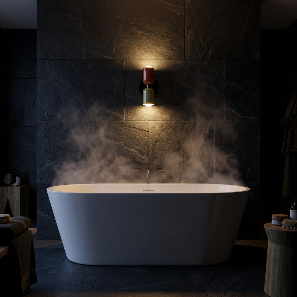 Arandela de Parede Interna Nórdica Bidirecional Alumínio Naval Miabeli