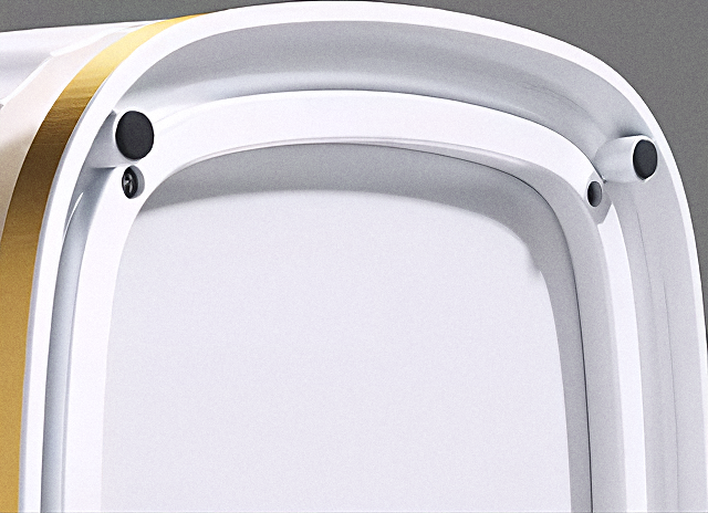 Lixeira Automatica de Banheiro com Sensor de Aproximacao em Plastico ABS Onda