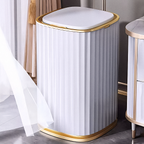 Lixeira Automatica de Banheiro com Sensor de Aproximacao em Plastico ABS Onda