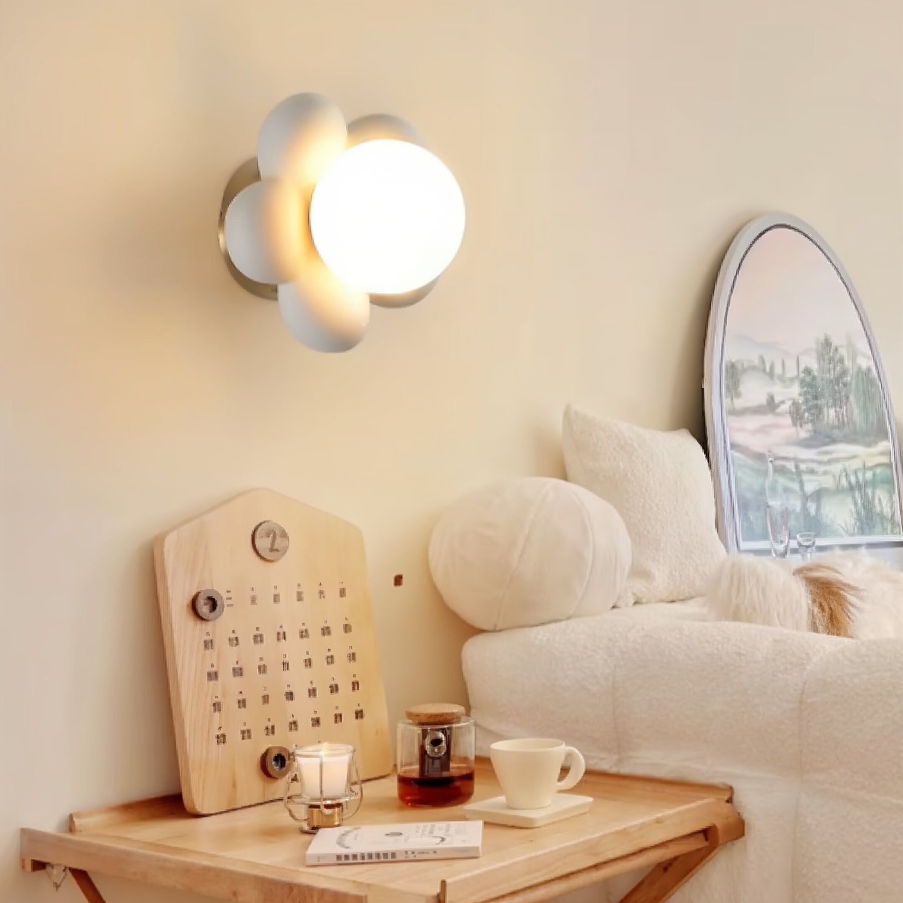 Arandela de Parede Flor LED 3 Cores