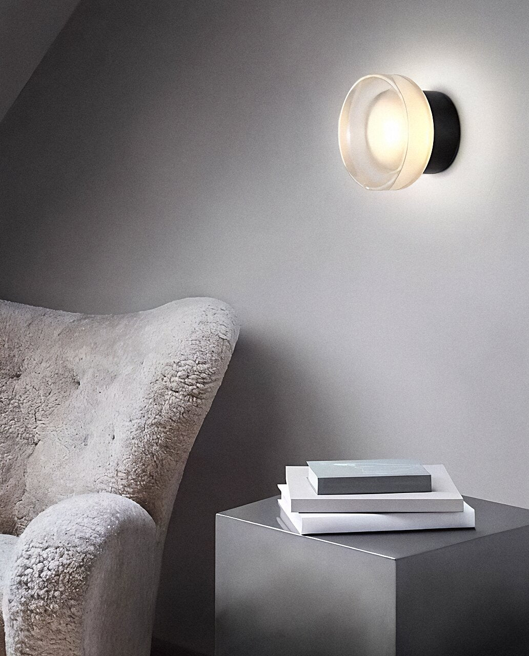 Arandela LED de Vidro Luxo Minimalista 18cm