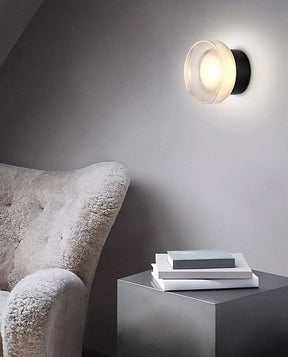 Arandela LED de Vidro Luxo Minimalista 18cm