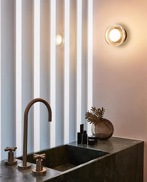 Arandela LED de Vidro Luxo Minimalista 18cm