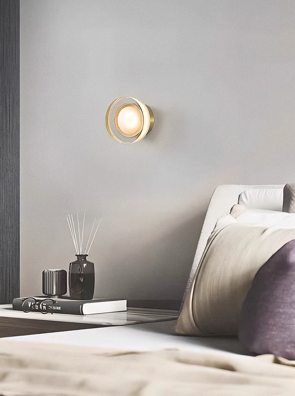 Arandela LED de Vidro Luxo Minimalista 18cm