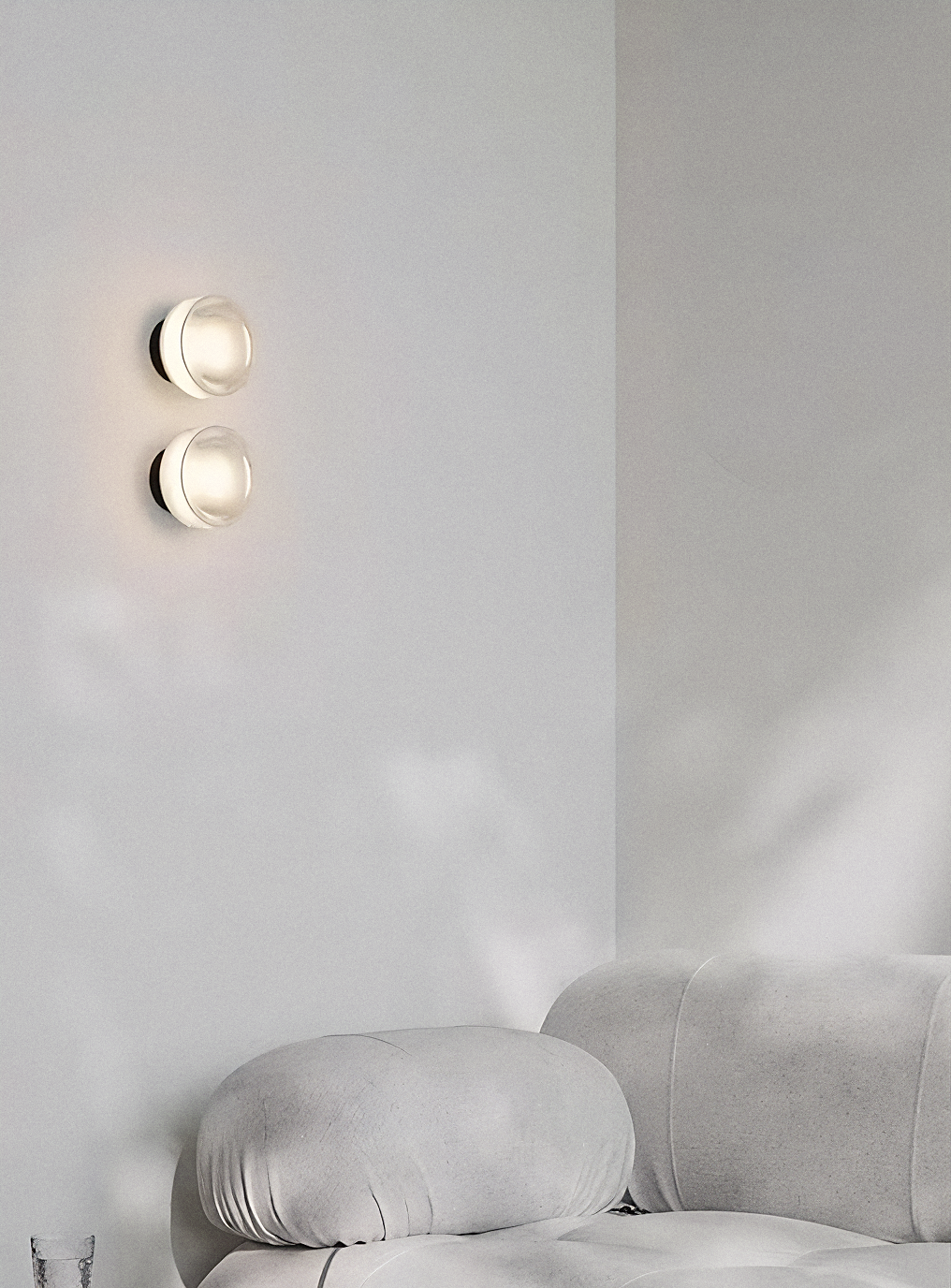 Arandela LED de Vidro Luxo Minimalista 18cm