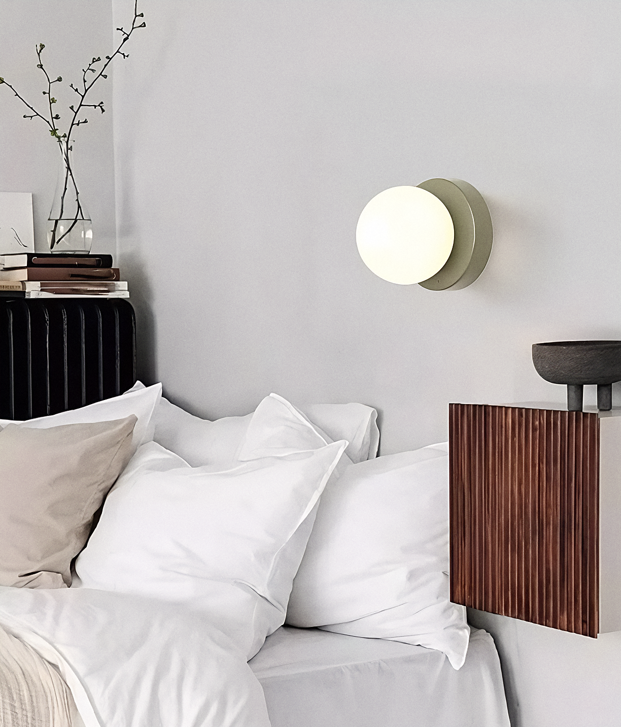 Arandela LED Minimalista Colorida Vidro