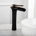 Torneira Cascata para Banheiro Monocomando com Valvula Ceramica em Metal Elegance