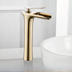 Torneira Cascata para Banheiro Monocomando com Valvula Ceramica em Metal Elegance