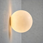 Arandela de Parede Bola em Vidro Soprado com Luz Quente ou Fria Bivolt Orb