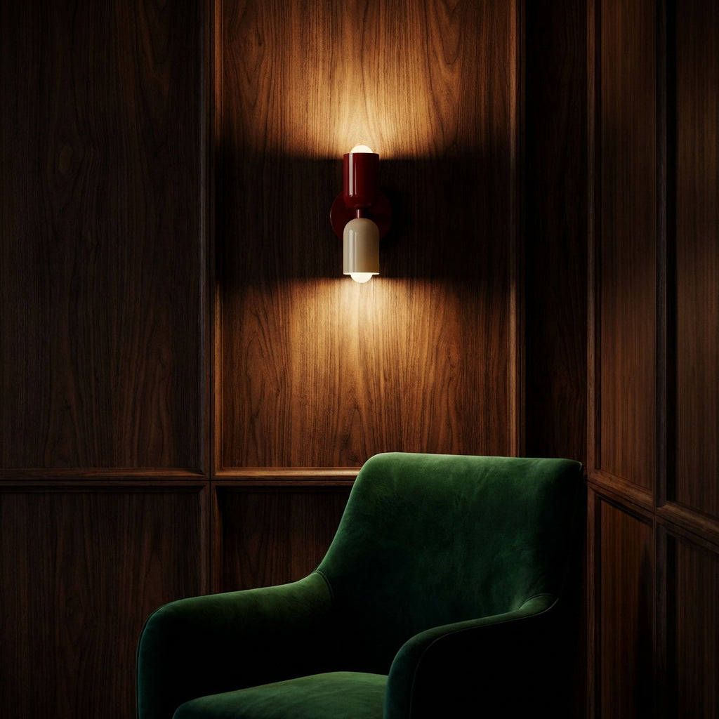 Arandela de Parede Interna Nórdica Bidirecional Alumínio Naval Miabeli