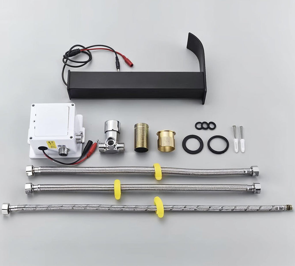 Torneira Cascata para Banheiro com Sensor Automático em Metal Escovado Evora
