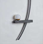 Arandela LED Curva Minimalista para Cabeceira 55cm
