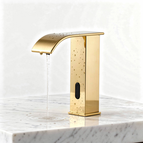 Torneira Cascata para Banheiro com Sensor Automático em Metal Escovado Evora