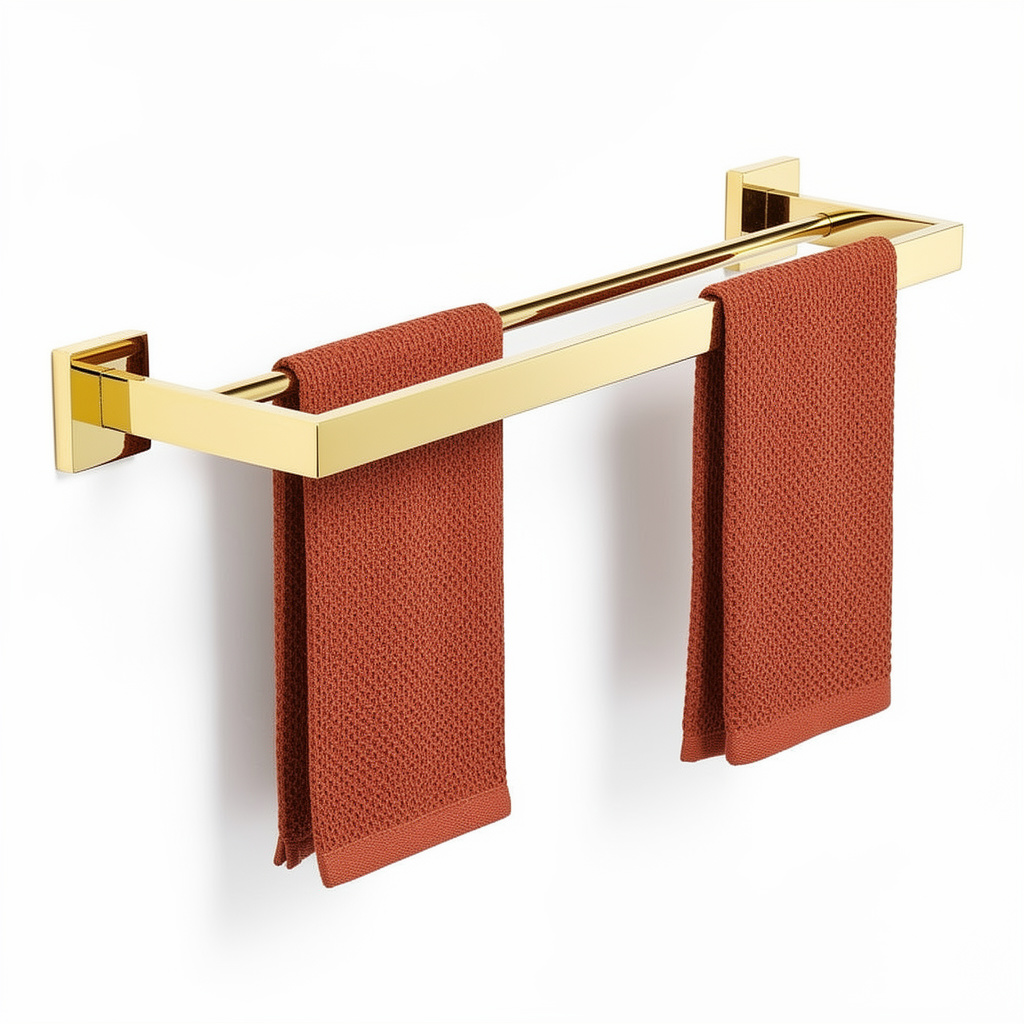 Kit Acessorios para Banheiro Dourado Inox 304 Ouro Polido 4 Pecas Imperial