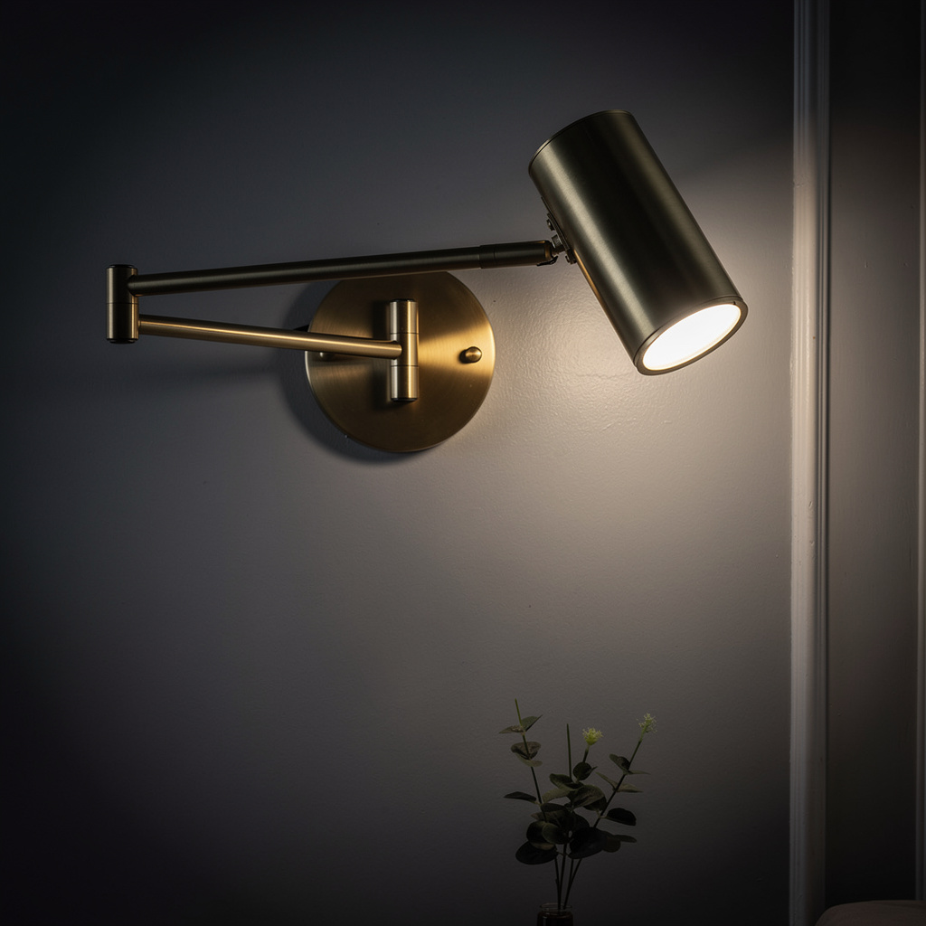 Arandela de Parede Articulada LED Metal com Braço Ajustável E27 Flexia