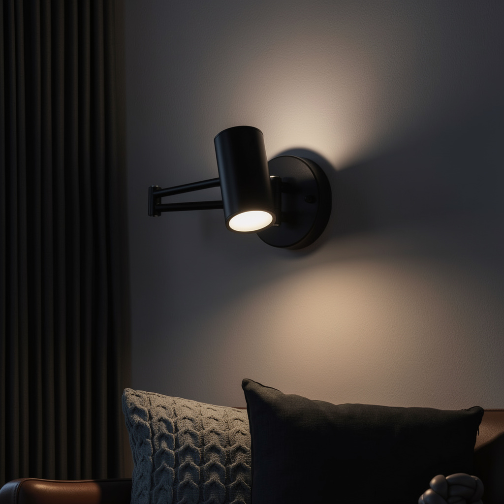 Arandela de Parede Articulada LED Metal com Braço Ajustável E27 Flexia