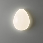 Arandela de Parede Pedra Organica Luz Quente LED Fosca 3 Tons Forma