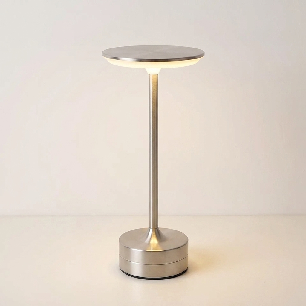 Cordless Table Lamp, Rechargeable LED Bedside Lamp with Touch Dimming, USB-C, Gold, Rose Gold, Silver or Black