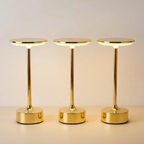 Cordless Table Lamp, Rechargeable LED Bedside Lamp with Touch Dimming, USB-C, Gold, Rose Gold, Silver or Black