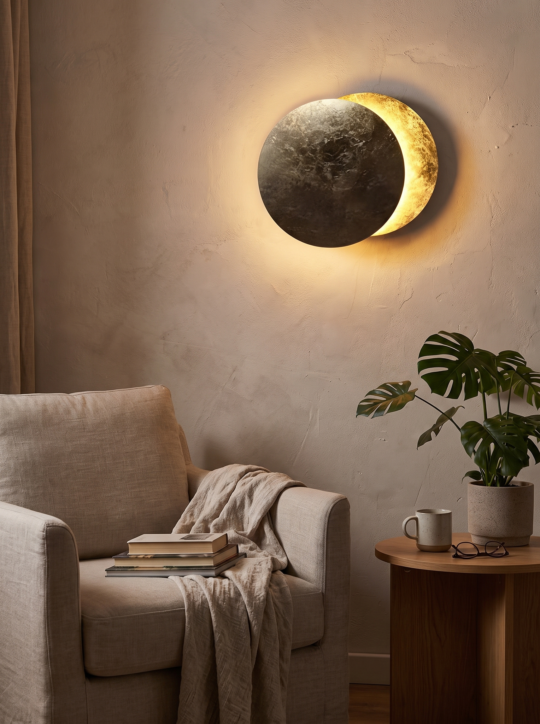 Arandela de Parede Eclipse Nordica na parede
