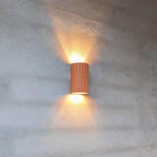 Terra Fluted Ceramic Wall Sconce — Terracotta, Handmade in Portugal