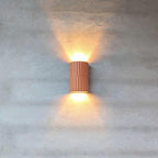 Terra Fluted Ceramic Wall Sconce — Terracotta, Handmade in Portugal