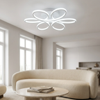 Lustre de Teto Petale LED 6 Pétalas Dimerizável