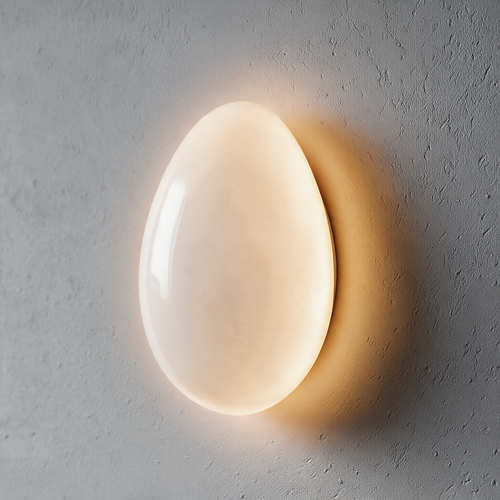 Arandela Pedra Orgânica Fosca LED 3 Temperaturas
