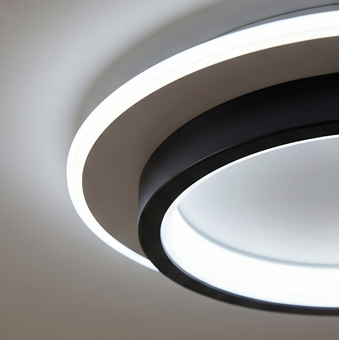 Plafon LED Ring  Minimalista Preto
